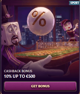 Dice Palace Casino Cashback